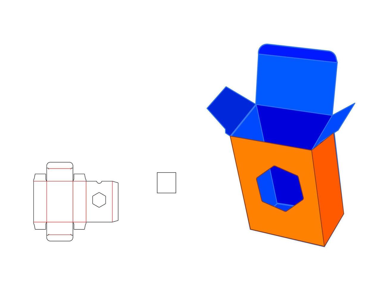 Innovative Polygon Shape Soap Box LASER CUT Template for Modern Designs vector