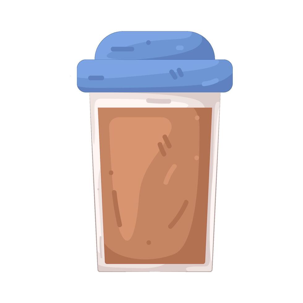 Illustration of Protein Shake vector