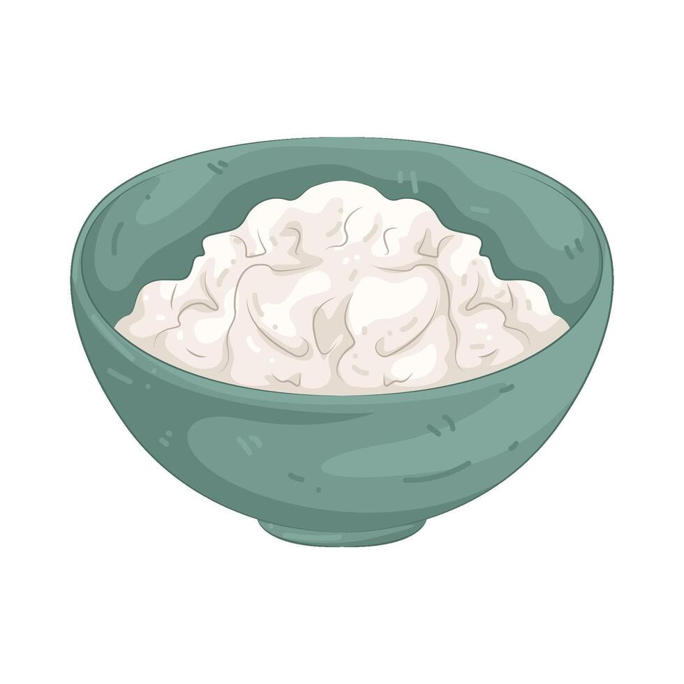Illustration of Cottage Cheese vector