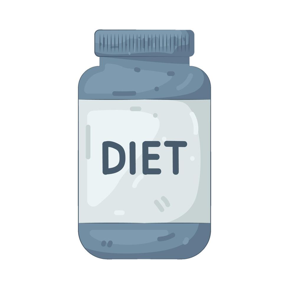 Illustration of Supplement bottle vector