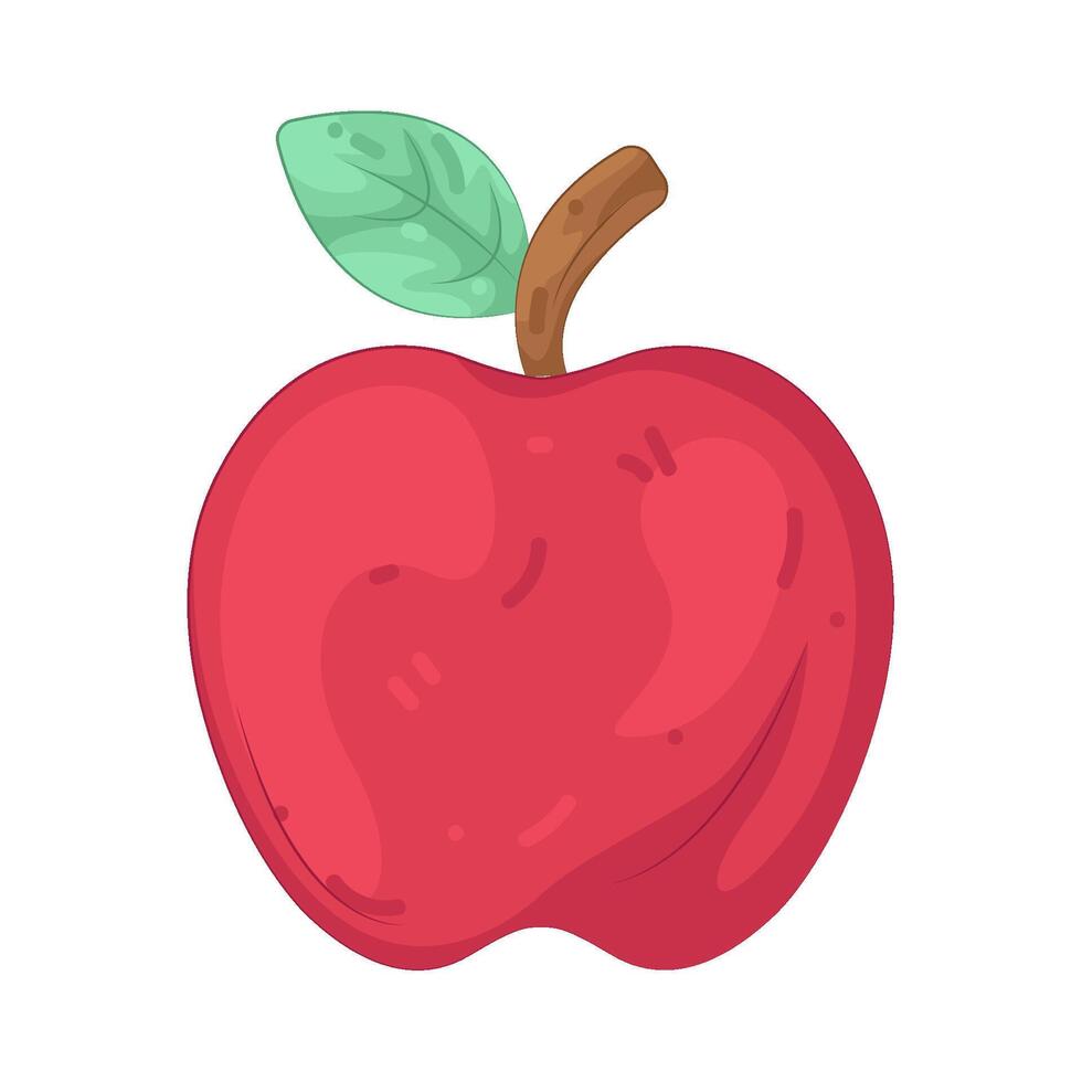 Illustration of Organic Apple vector