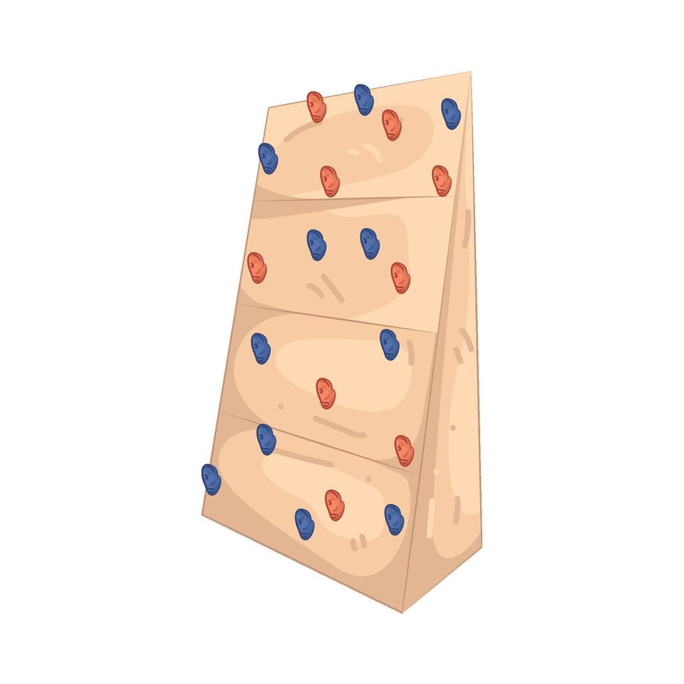 Illustration of Climbing Wall vector