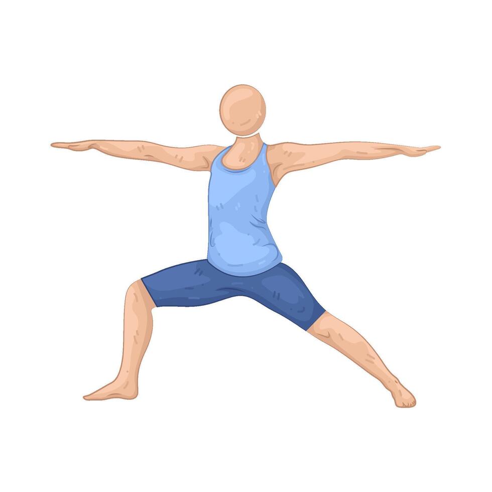 Illustration of yoga pose vector