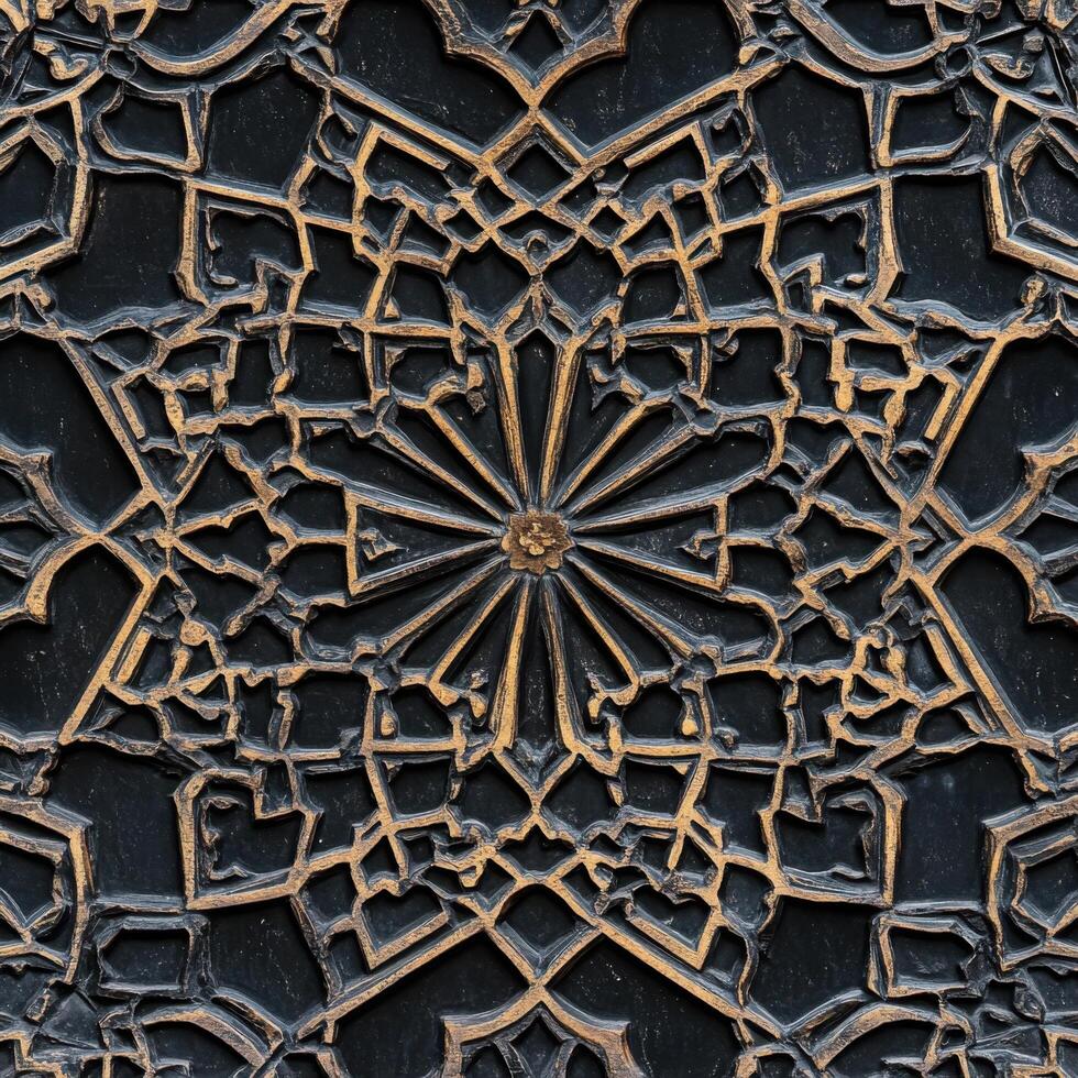 Islamic Design with Ornate Geometric Patterns photo