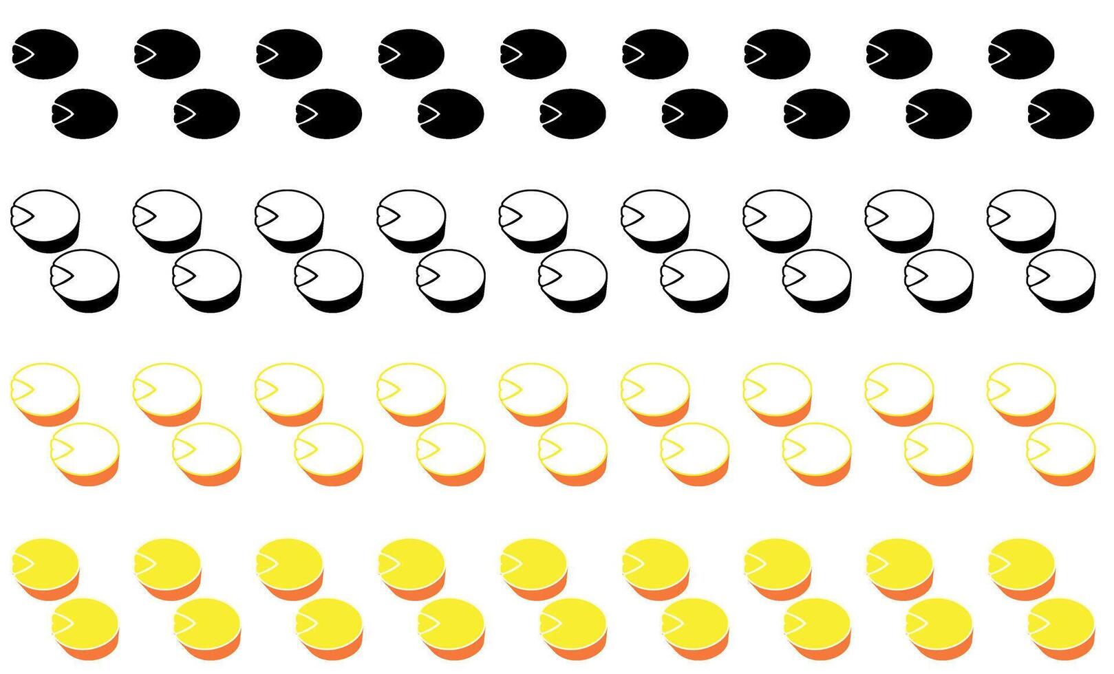 Set collections colourful stylish zebra Animal footprint icon. zebra paw print walking symbol illustration vector
