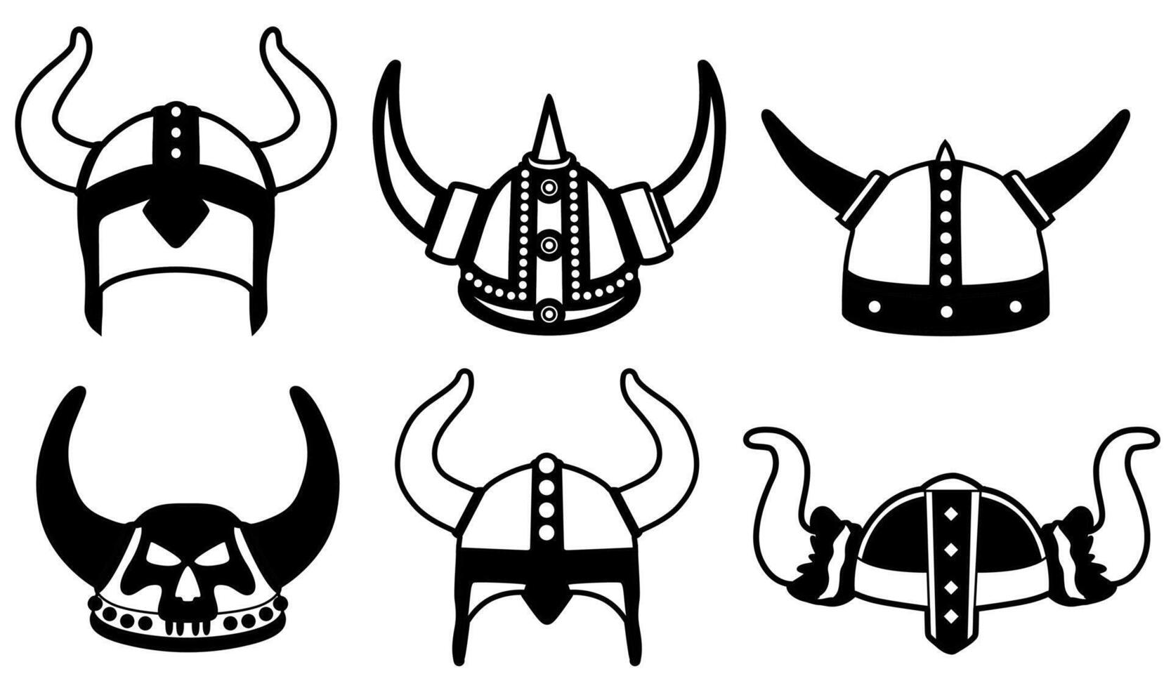 collections Viking helmet icon. Medieval Nordic warrior symbol. Viking elements design illustration vector