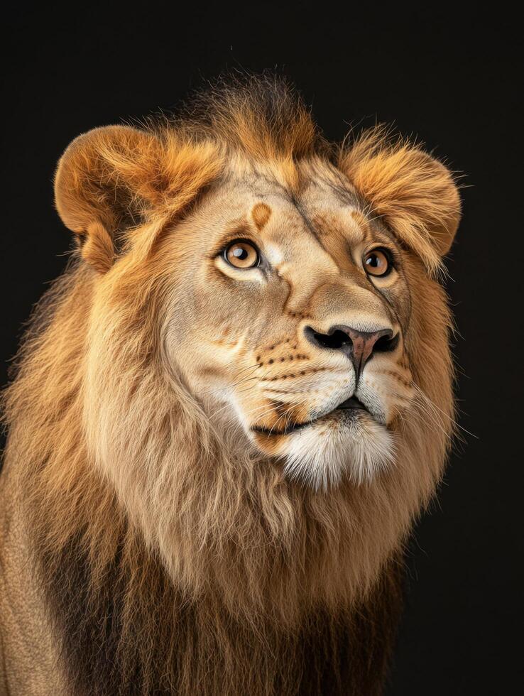 Noble Lion in Its Wild Surrounding.jpeg photo