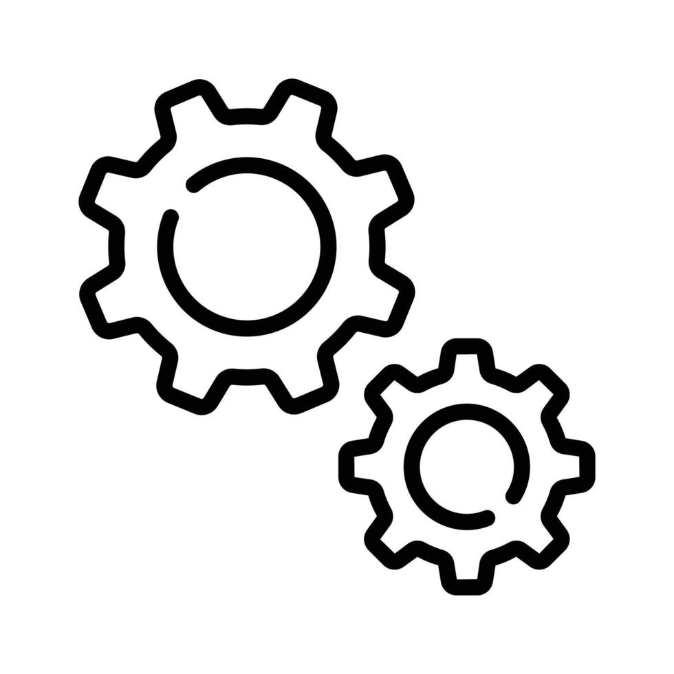 Here is a latest line style icon of mechanics concept vector