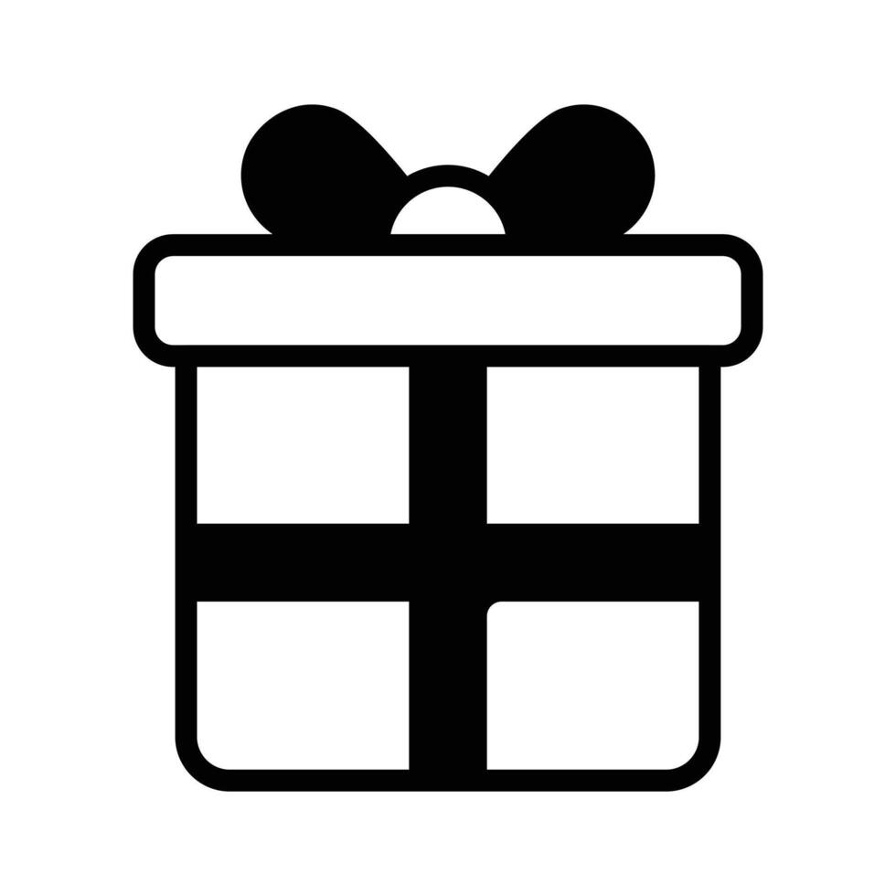Get a glimpse of our premium glyph icon of gift hamper. vector