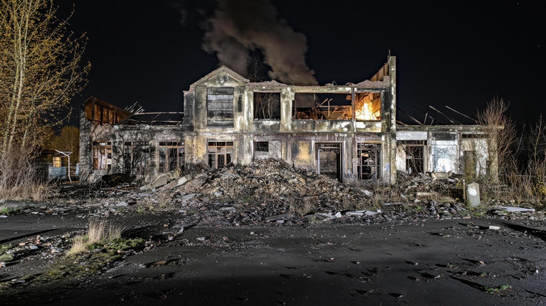 Urban Decay Exploring Abandoned Industrial Factory photo