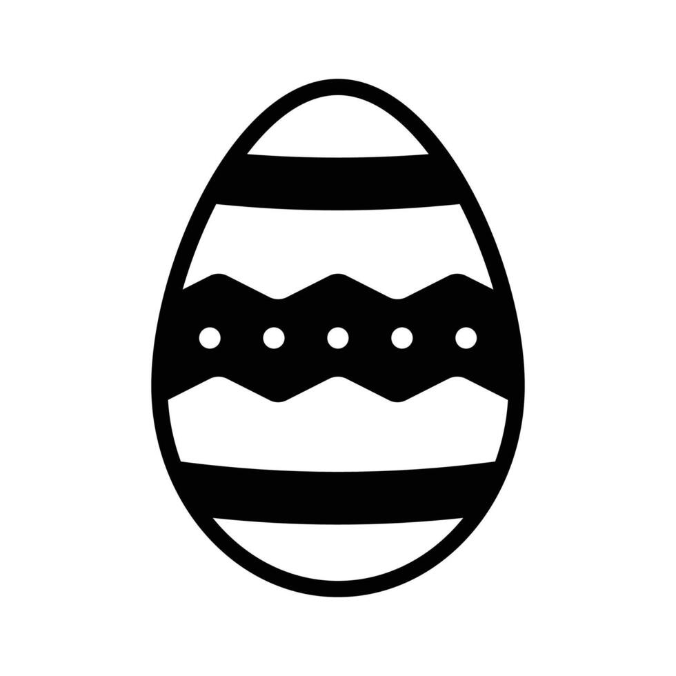 Have a look at this amazing glyph icon of decorative egg. vector