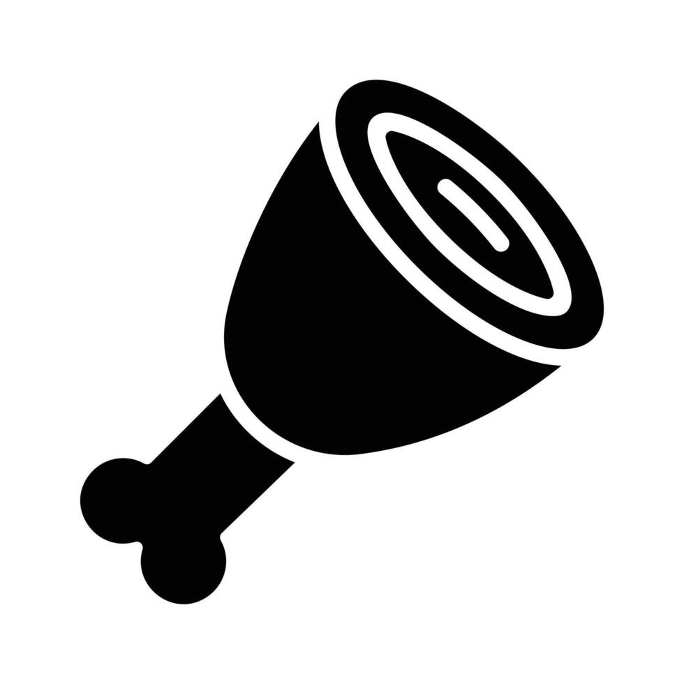 Download our premium style icon of ham meat. vector