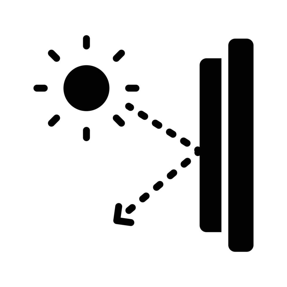Get this amazing glyph style icon of reflection surface, vector