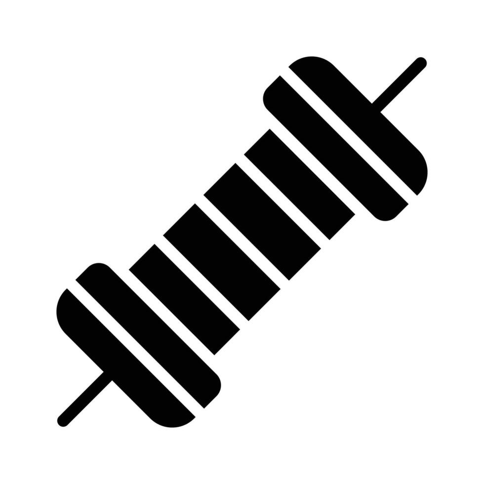 Check this handy glyph style icon of resistor, vector