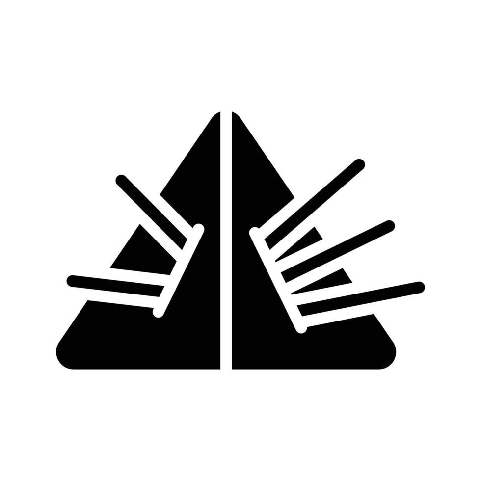 Download our premium glyph icon of prism effect, vector