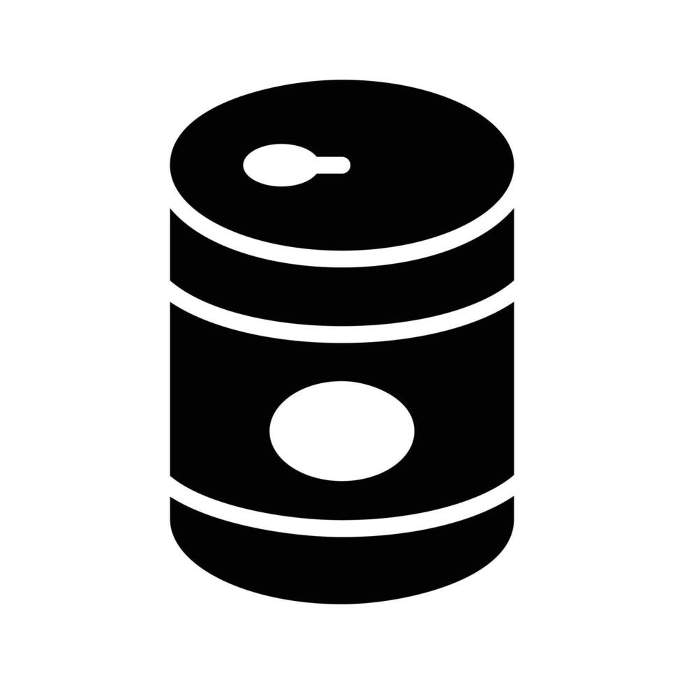 Check out our glyph style icon of food tin vector