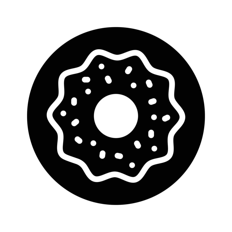 Grab this amazingly designed glyph icon of donut vector