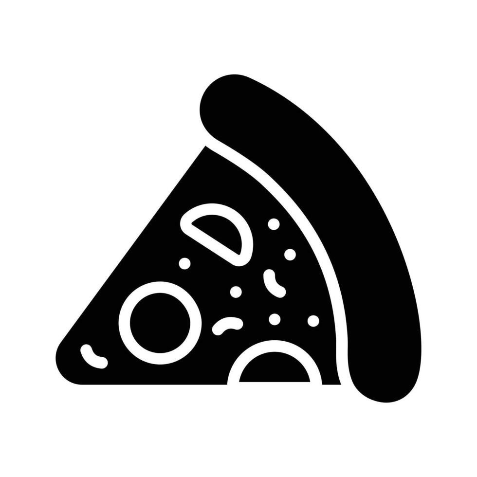 Easy to use trendy glyph icon of pizza slice vector