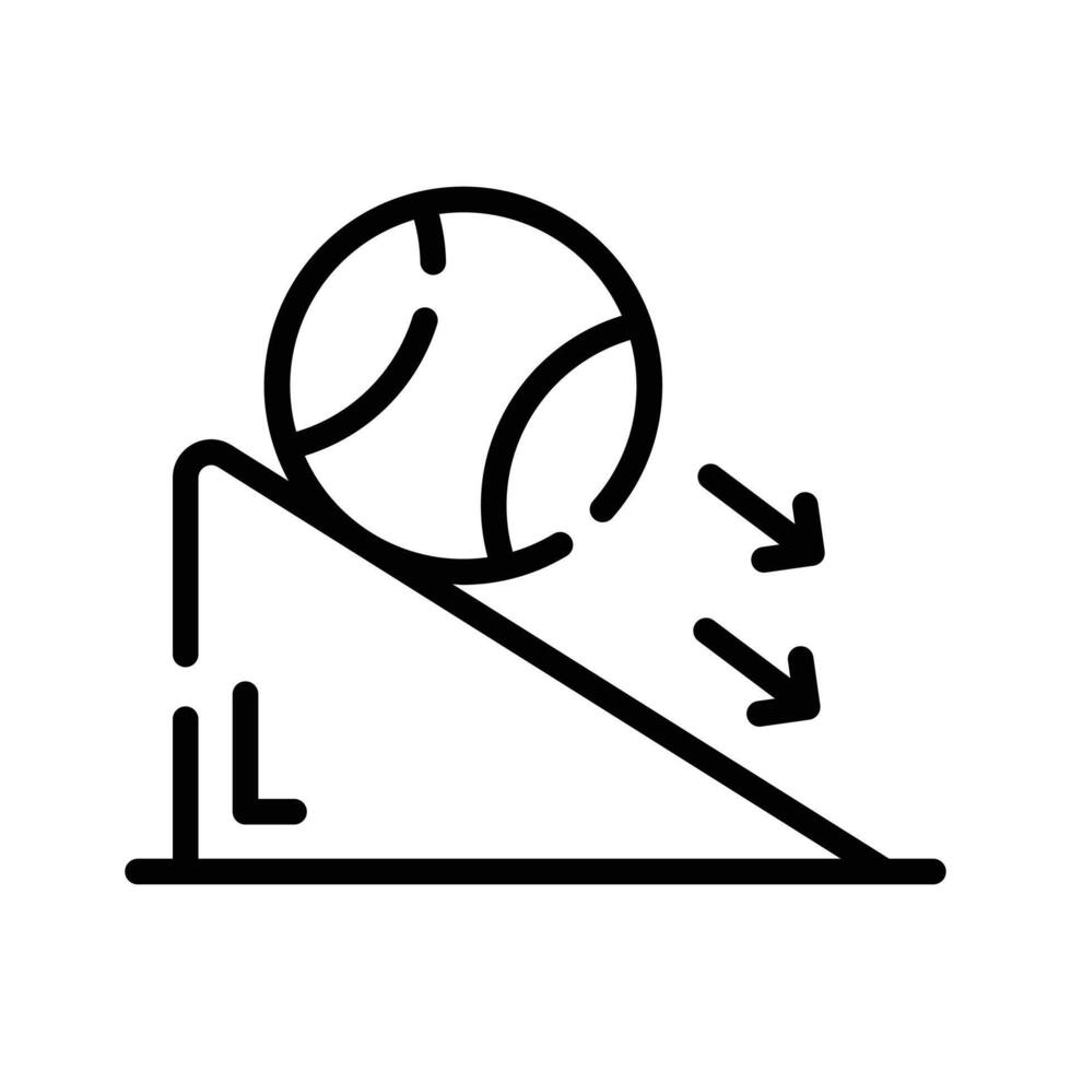 Slope experiment icon designed in linear style vector