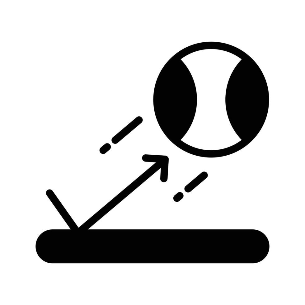Check out this glyph style icon of bounce,. vector