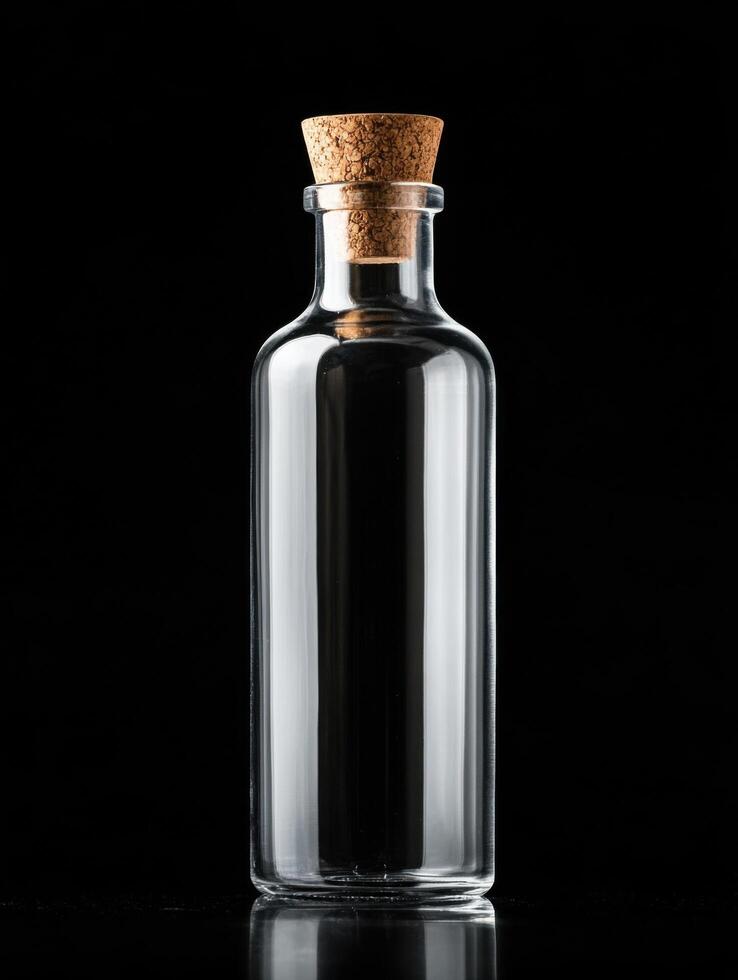 Bottles of Glass with Nature inspired Cork Lids.jpeg photo
