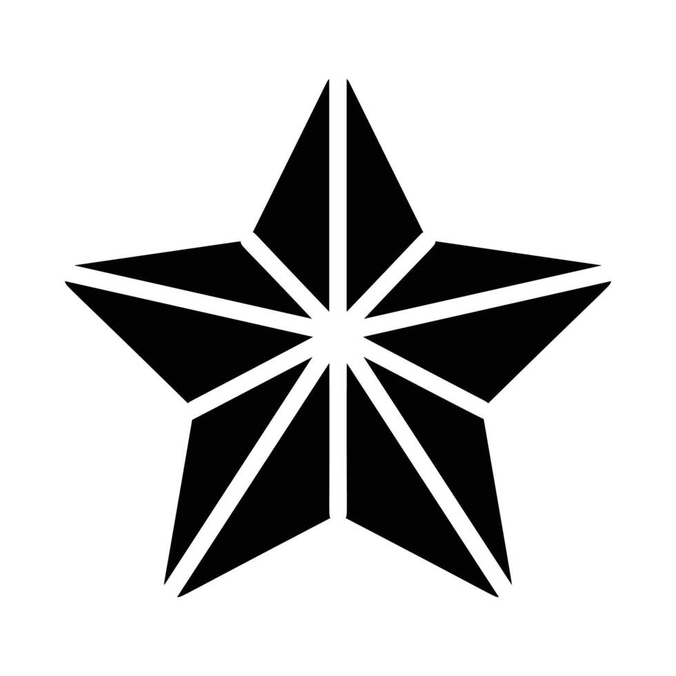 Catch a sight of this amazing glyph style icon of star decor vector
