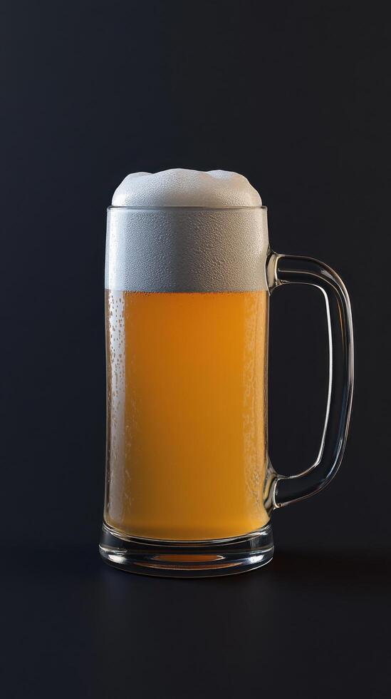 Chilled Beer Mug with Brew photo