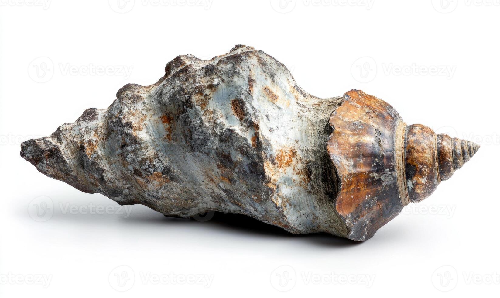a sea shell on a white background photo