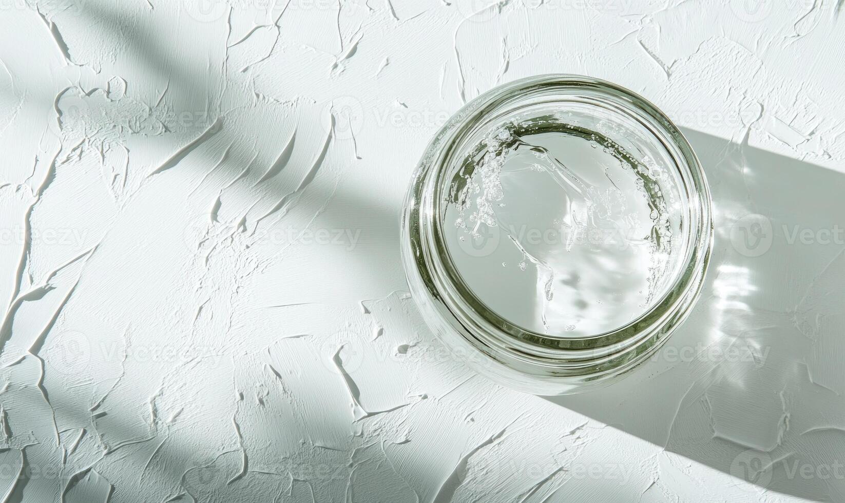 A glass bowl with water in it photo