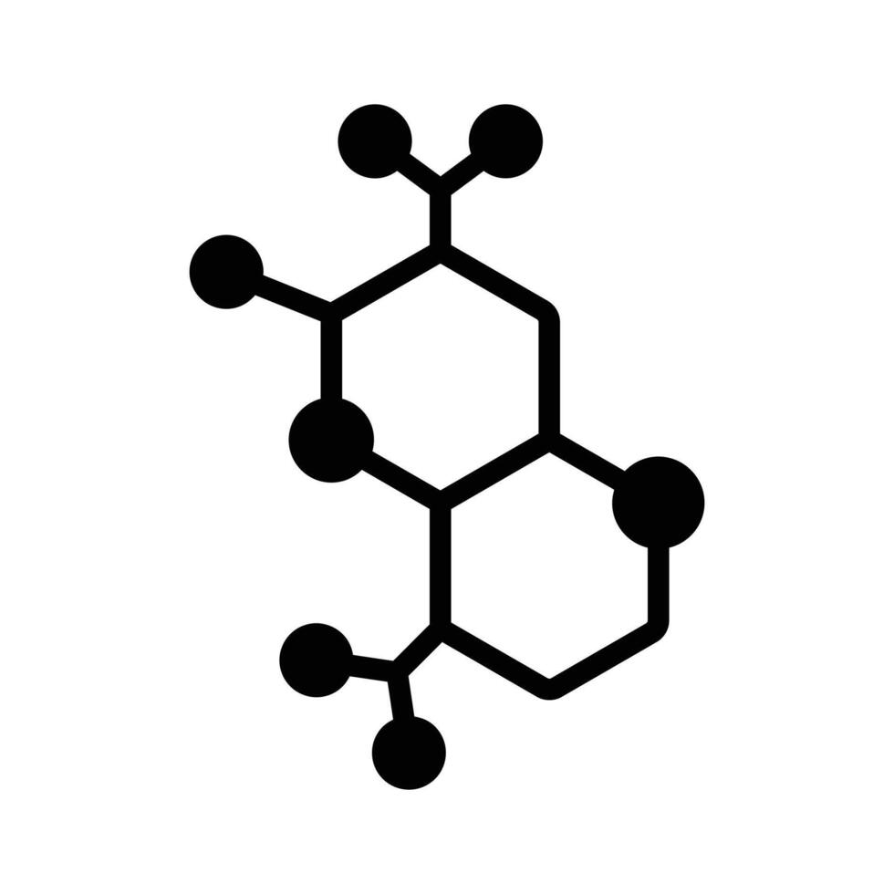 A handy glyph icon of compound structure,. vector
