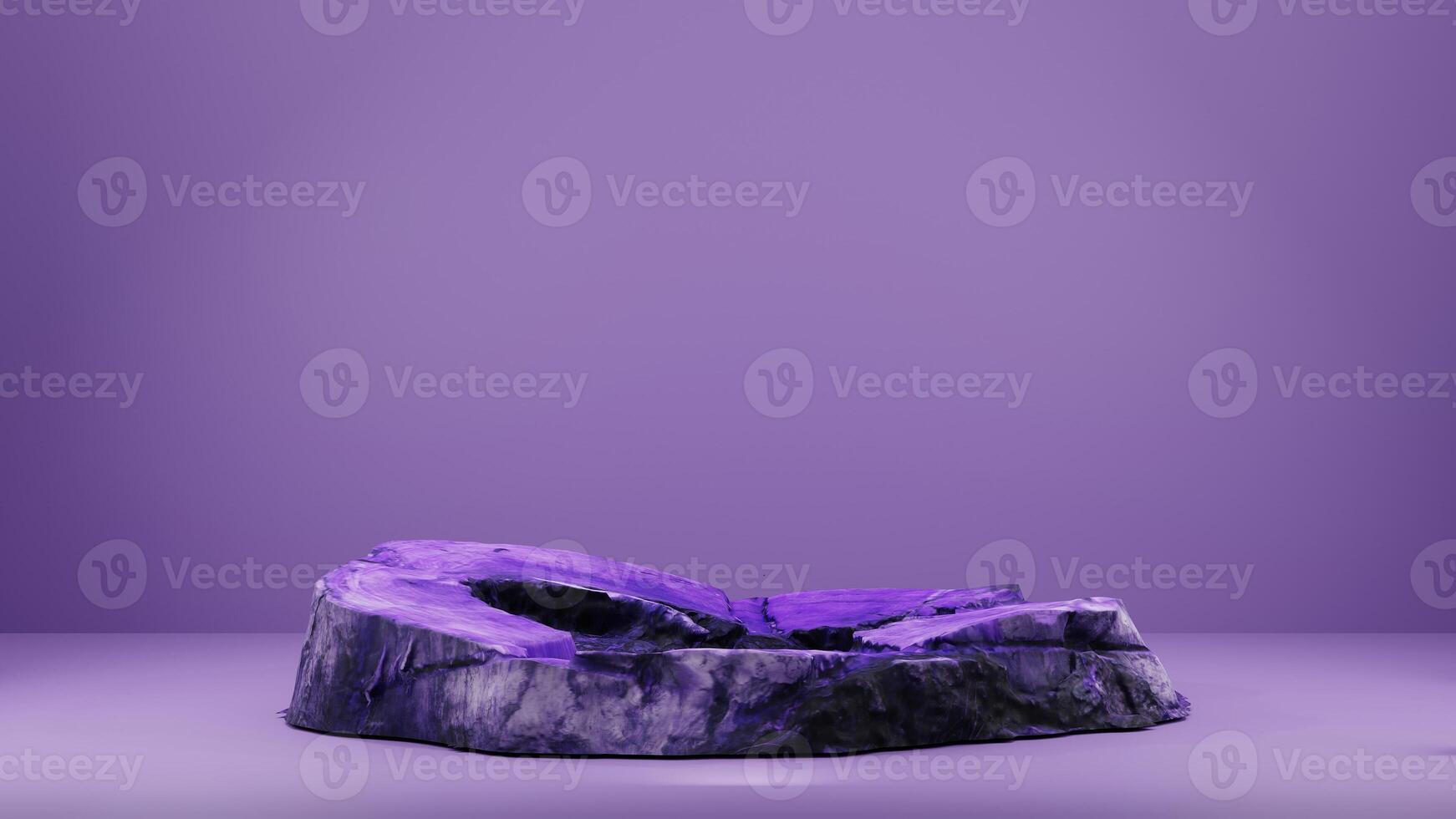 A purple rock with a purple background photo