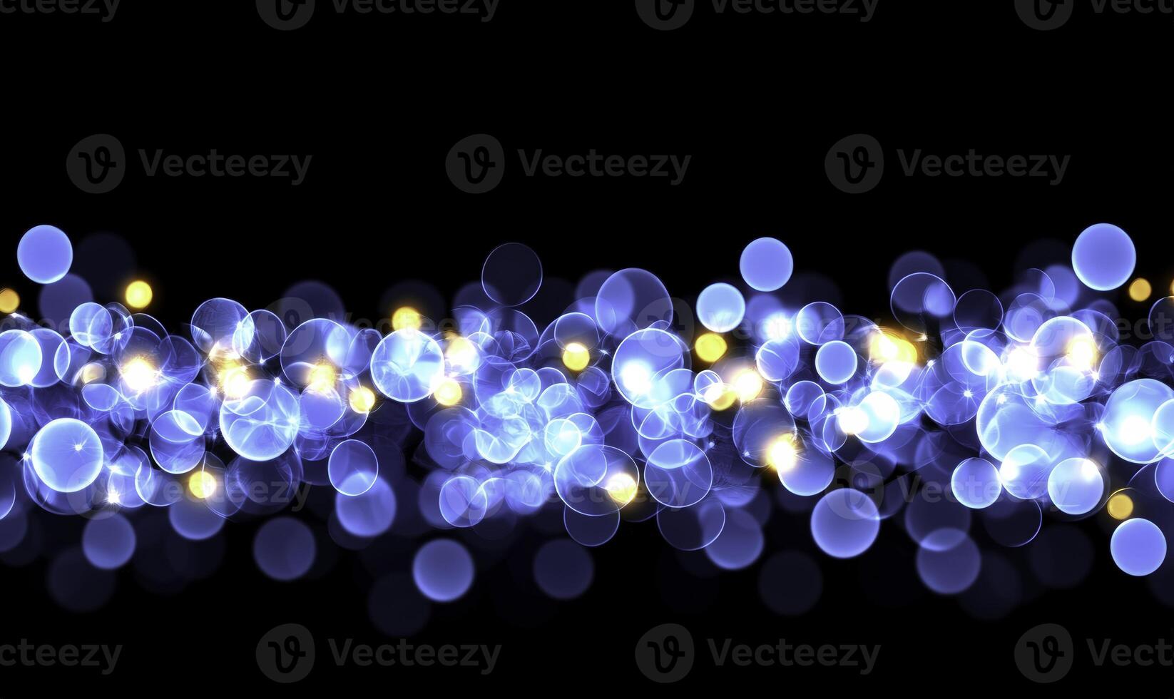 Blue lights on a black background photo