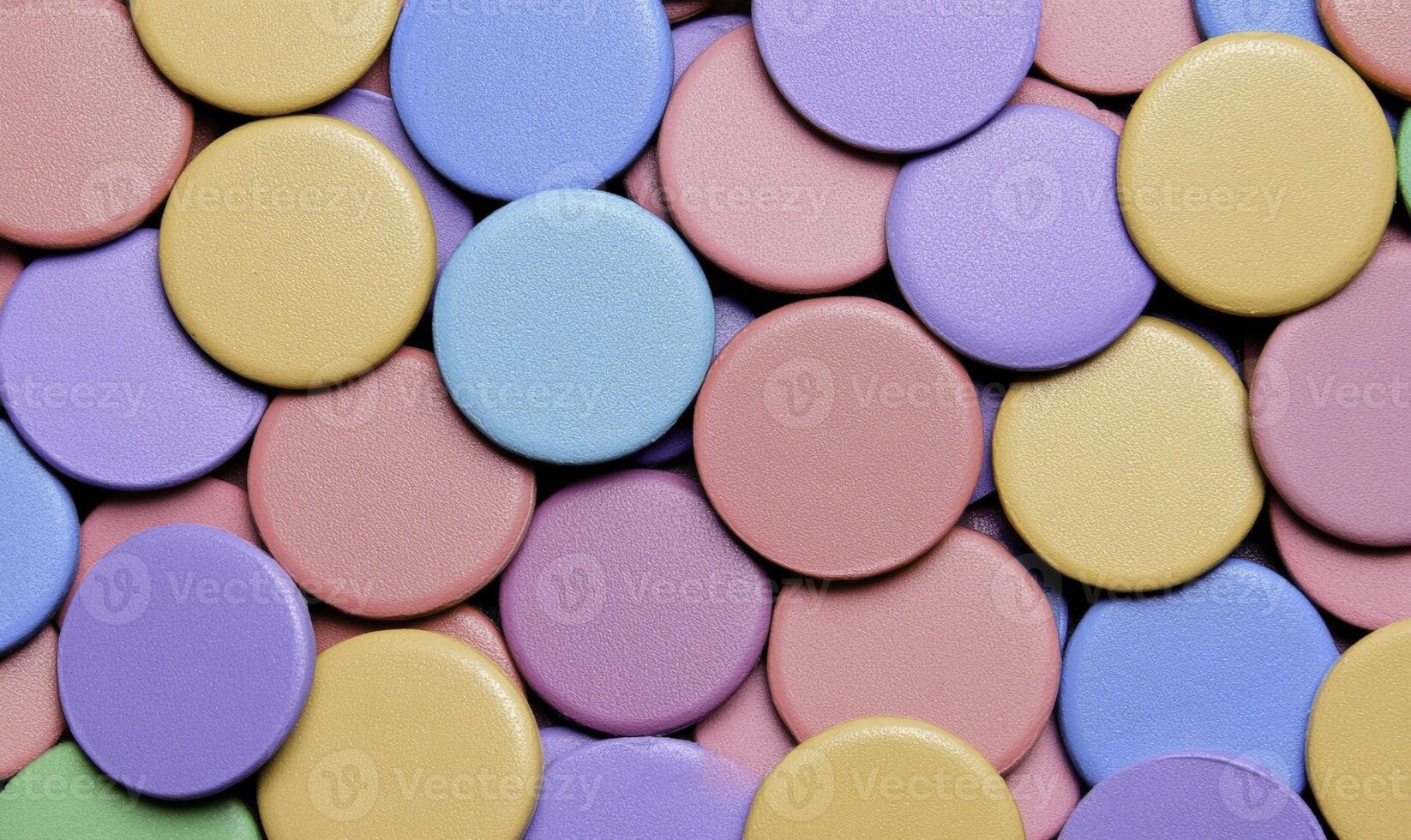 A large pile of colorful candy pieces photo