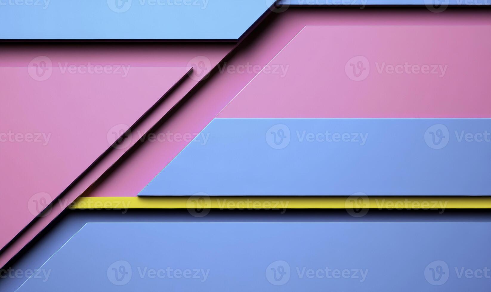 A blue and pink background with a yellow and pink stripe photo
