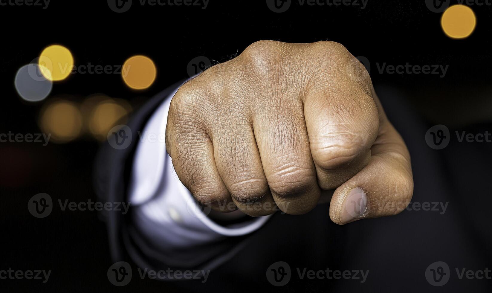 A close up of a man pointing his finger photo