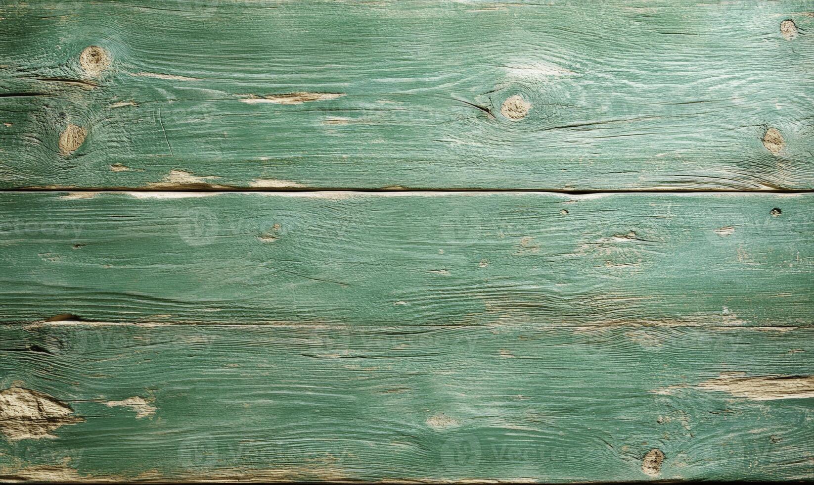 Distressed teal wooden planks with rustic texture, grunge effect and natural imperfections for backgrounds, design, or creative projects in various applications photo