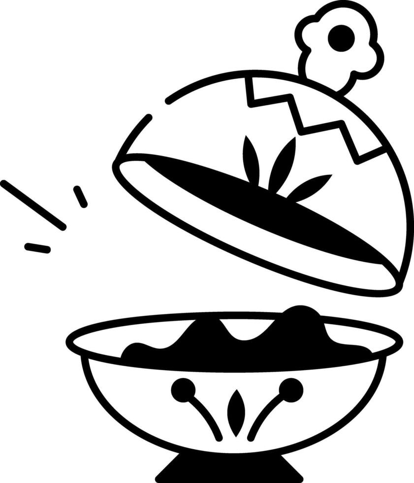 A doodle style icon of a talavera pottery vector