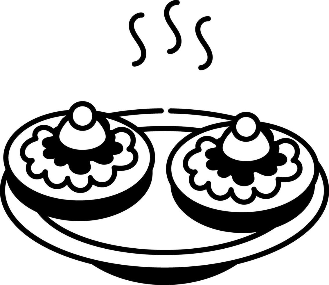 A hand drawn icon of mexican sweet vector
