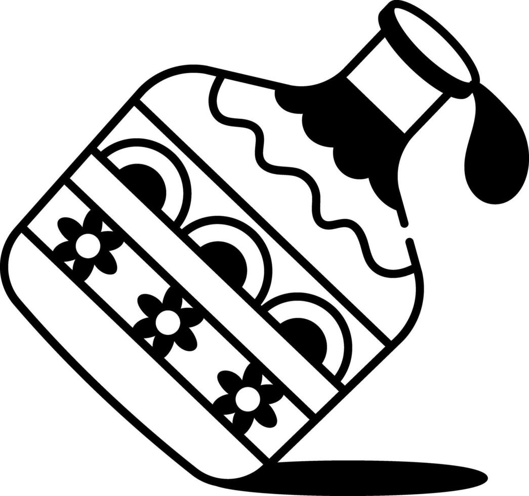 Mexican drink icon in hand drawn style vector