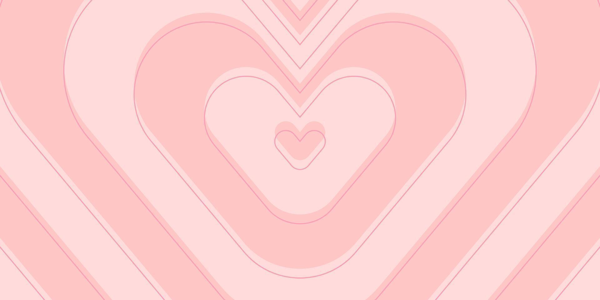 pink abstract background with heart pattern. design for banner template, poster, greeting card, social media, web. vector