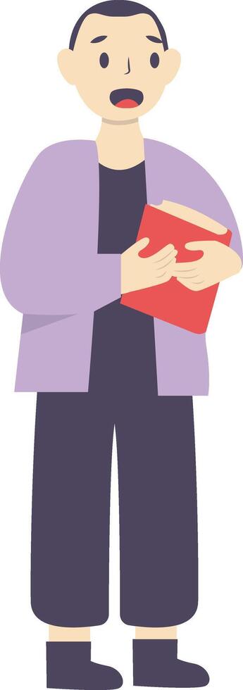 Student Cartoon Character vector