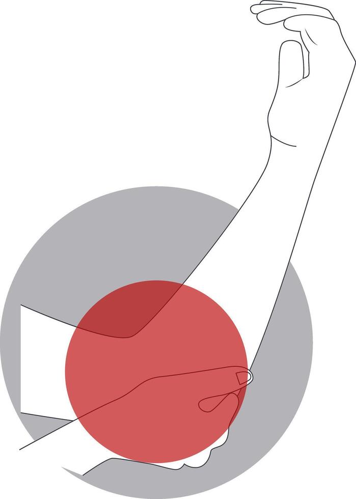 Painful Injuries to Hand and Leg Illustration in Cartoon Design. vector