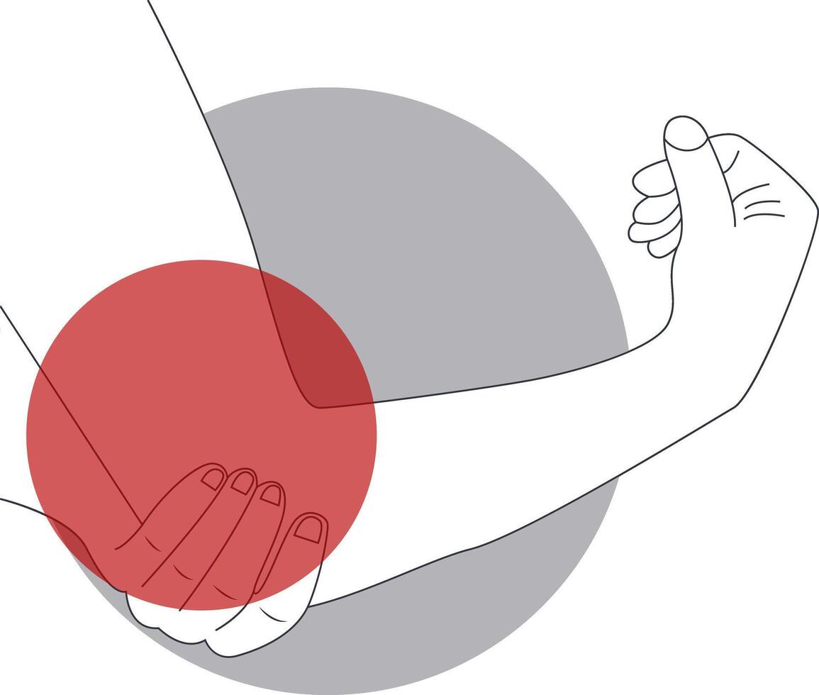 Painful Injuries to Hand and Leg Illustration in Cartoon Design vector