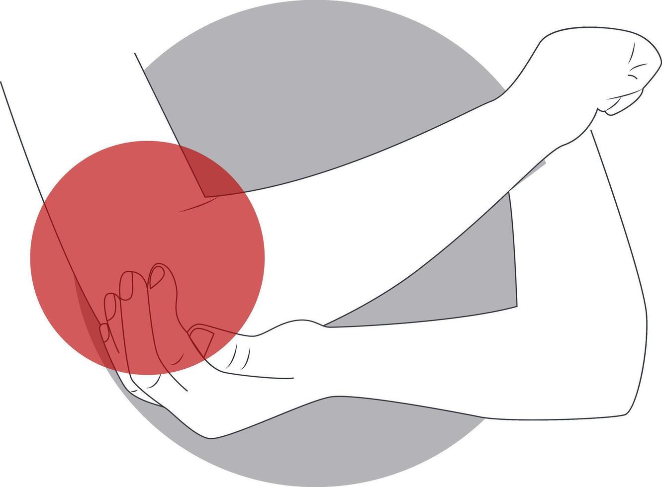 Painful Injuries to Hand and Leg Illustration, vector