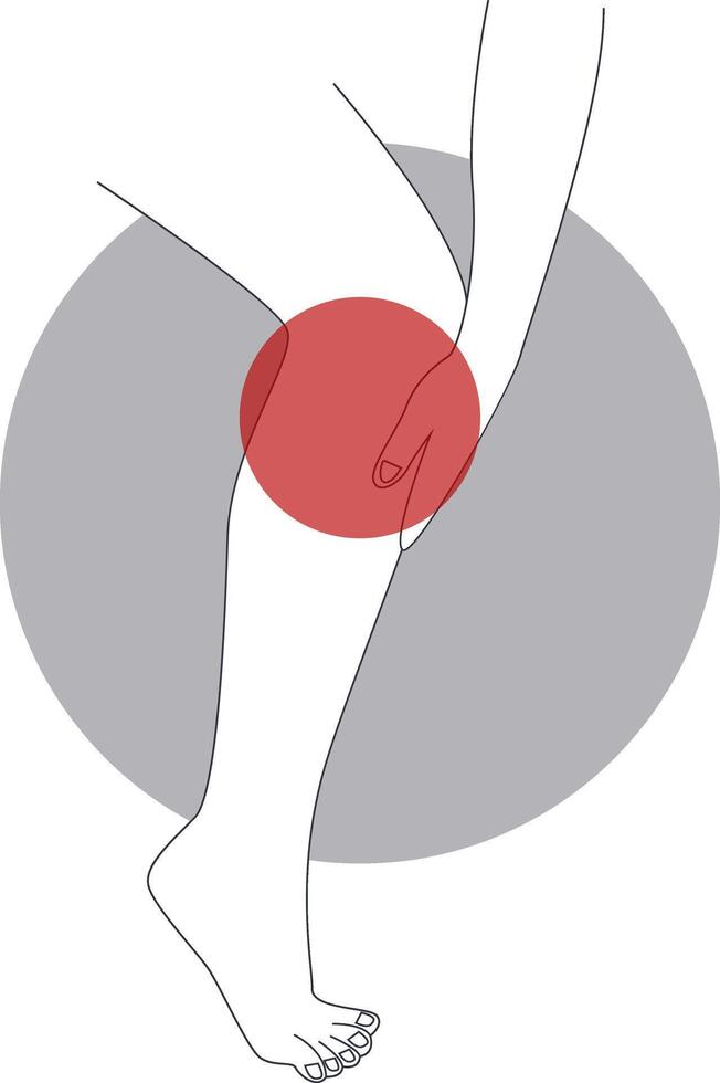 Painful Injuries to Hand and Leg Illustration with Cartoon Design vector