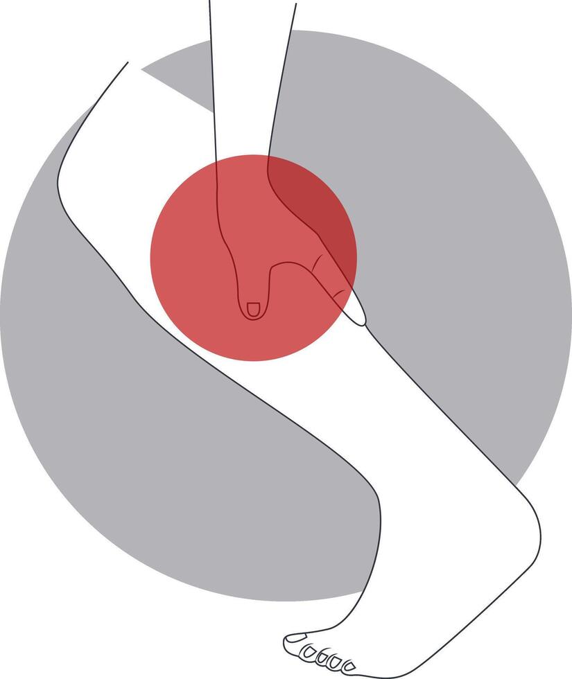 Painful Injuries to Hand and Leg Illustration in Cartoon Shape vector