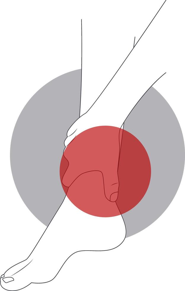 Painful Injuries to Hand and Leg Illustration with Cartoon Shape vector