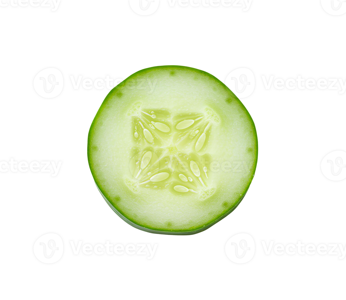 Set of cucumber slices and whole cucumber isolated on transparent background for wellness, spa, and nutrition campaigns png
