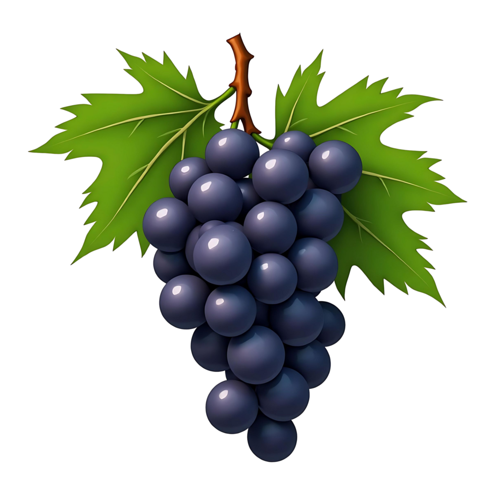 Organic Grape Cluster for Juice or Wine Concepts png