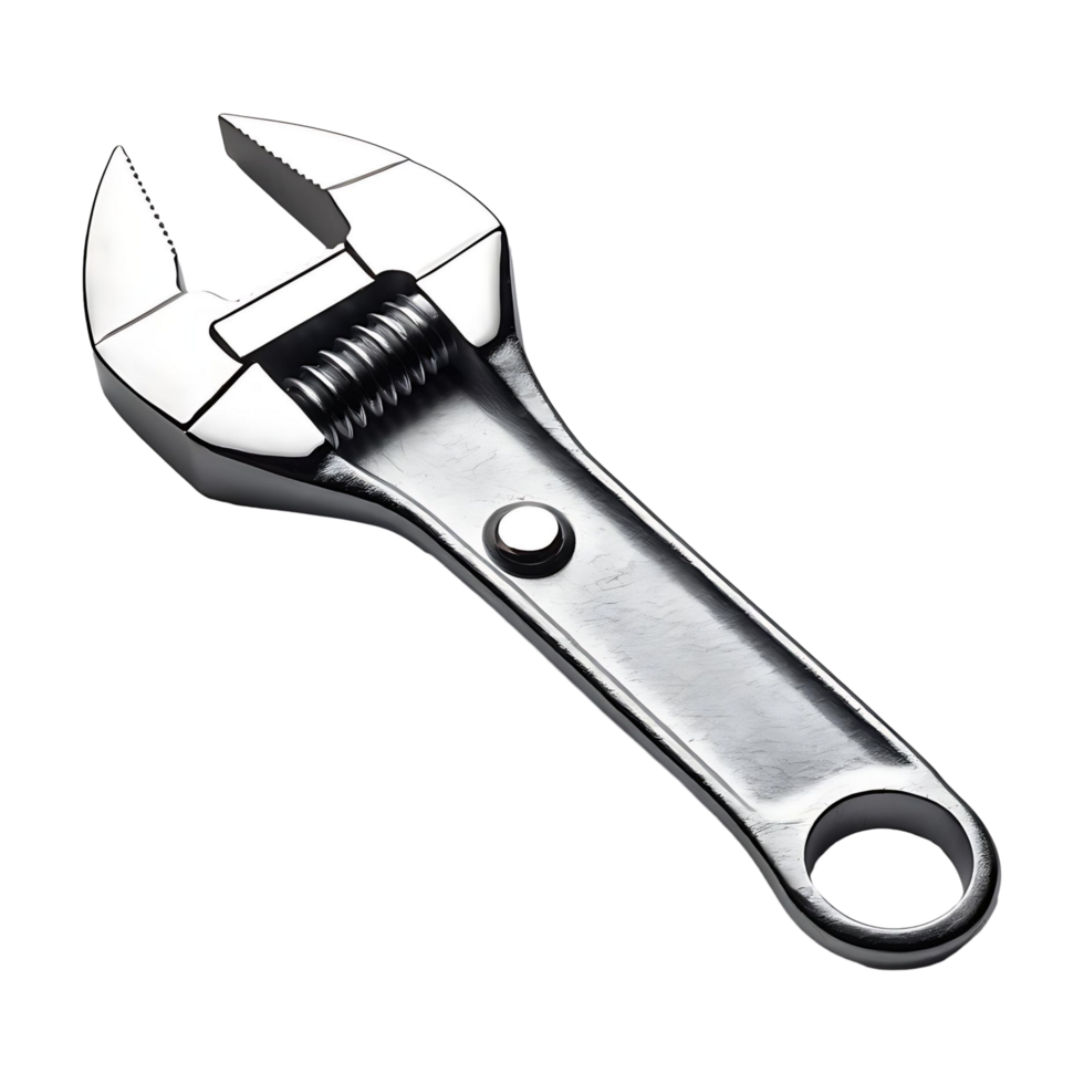 Heavy-Duty Adjustable Wrench Chrome Steel Tool for Home Pro Use png